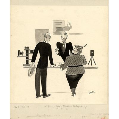 DESSIN 1936, « Bauer »