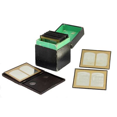 12 Daguerreotypes stereo vers 1855