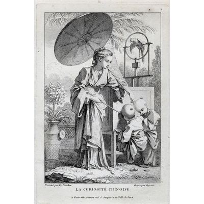 Lithographie fin 18ème. « La curiosite chinoise »