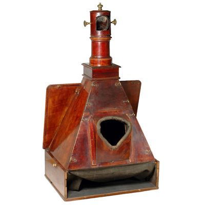 CAMERA OBSCURA vers 1780. Fabrication italienne