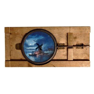 Plaque de lanterne vers 1880