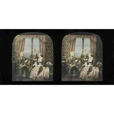 Daguerreotype stereo vers 1855