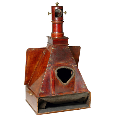 CAMERA OBSCURA vers 1780. Fabrication italienne
